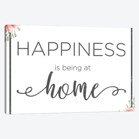 Happiness Is Being At Home Canvas Print #ANQ87} by Anna Quach Canvas Art