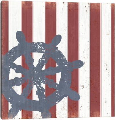 American Coastal II Canvas Art Print - Stripe Patterns