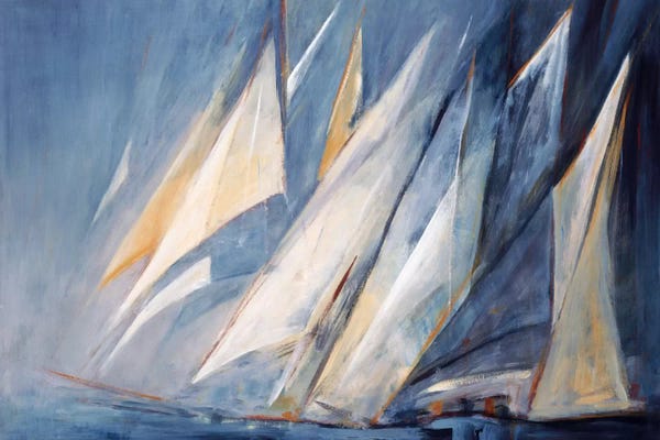 Sailboats: Against The Wind by Maria Antonia Torres