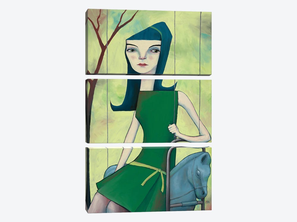 Girl on Swing by Anna Magruder 3-piece Art Print