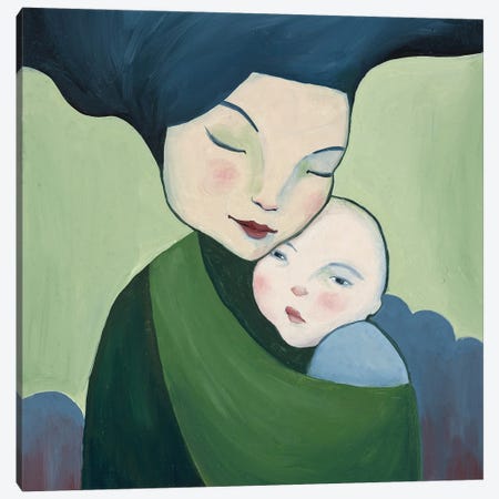 Mother & Child Canvas Print #ANU22} by Anna Magruder Canvas Art Print