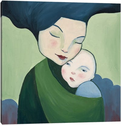 Mother & Child Canvas Art Print - Anna Magruder
