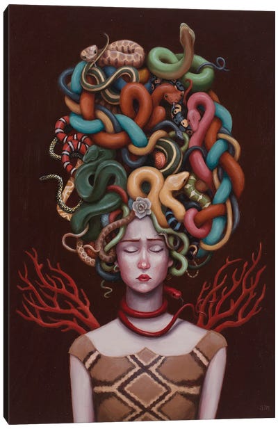 Medusa Canvas Art Print - Anna Magruder