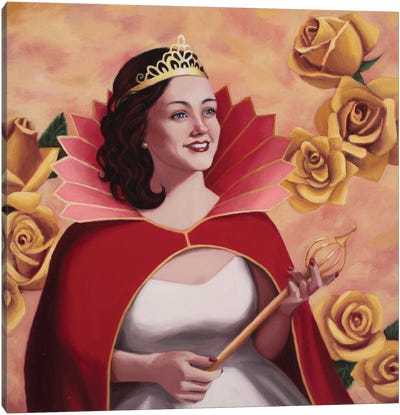 Rose Queen Canvas Art Print - Kings & Queens
