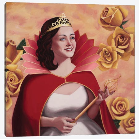 Rose Queen Canvas Print #ANU38} by Anna Magruder Canvas Wall Art