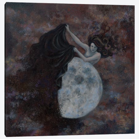 Moon Revealed Canvas Print #ANU41} by Anna Magruder Art Print