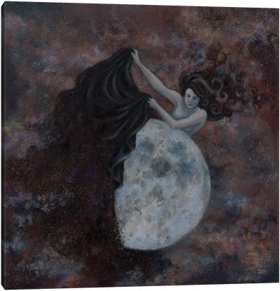 Moon Revealed Canvas Art Print - Anna Magruder