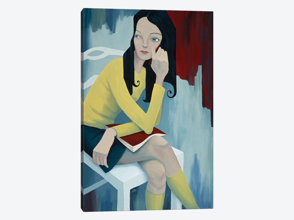 Seated Girl by Anna Magruder 1-piece Canvas Art