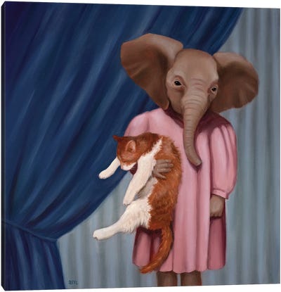 Best Friend Canvas Art Print - Nothing To See Here...