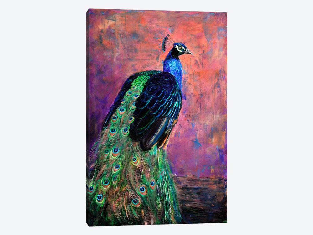 Mr. Sander's Peacock by Anne-Marie Verdel 1-piece Art Print