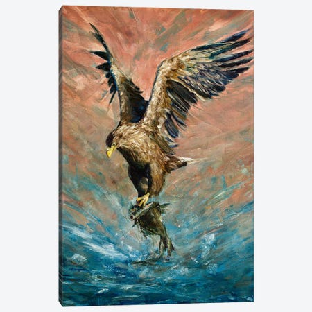 The Catch Canvas Print #ANV38} by Anne-Marie Verdel Art Print