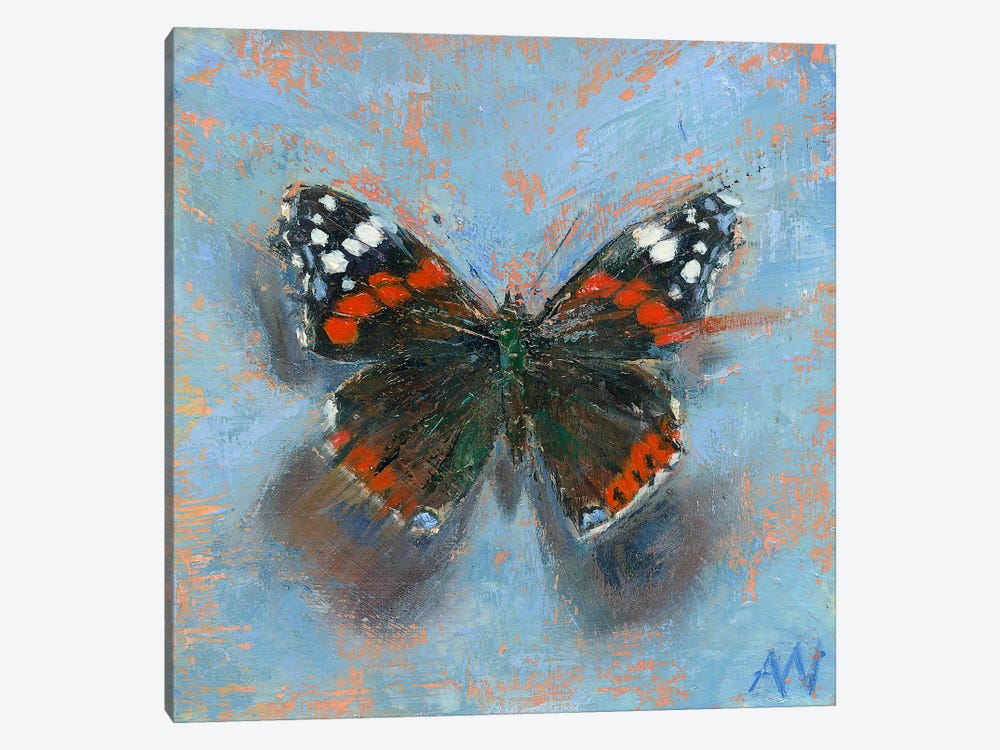 The Red Admiral by Anne-Marie Verdel 1-piece Art Print