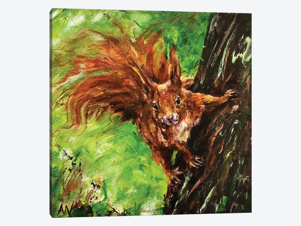 Furry Friend by Anne-Marie Verdel 1-piece Canvas Art