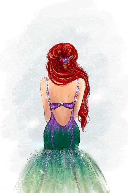 Princess Ariel Inspired Fashion Art