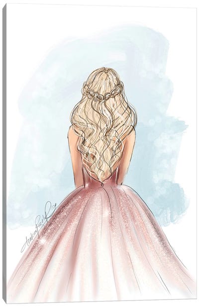 Princess Aurora Inspired Fashion Art Canvas Art Print - Princes & Princesses