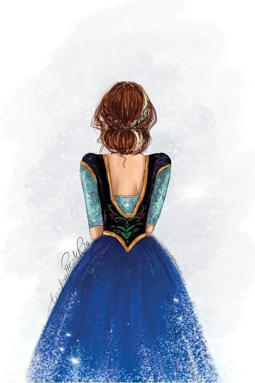 Princess Anna Inspired Fashion Art