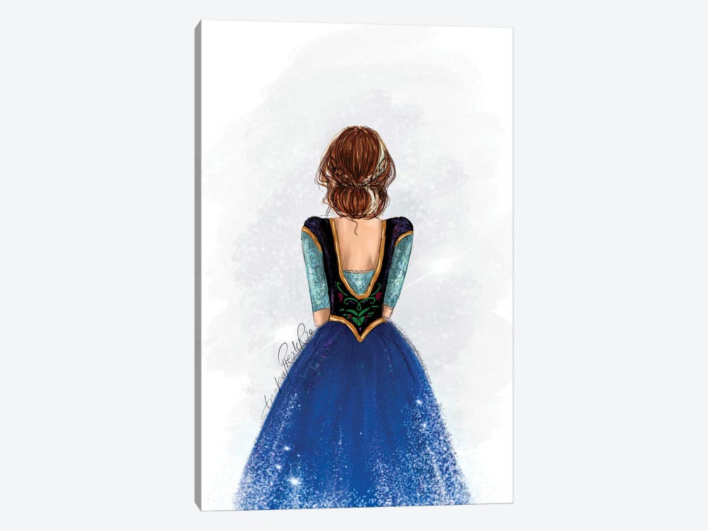 Princess Anna Inspired Fashion Art by Anrika Bresler 1-piece Art Print