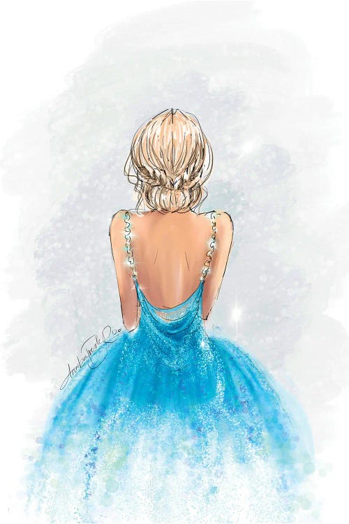 Cinderella Inspired Fashion Art