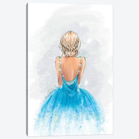 Cinderella Inspired Fashion Art Canvas Print #ANX22} by Anrika Bresler Canvas Art