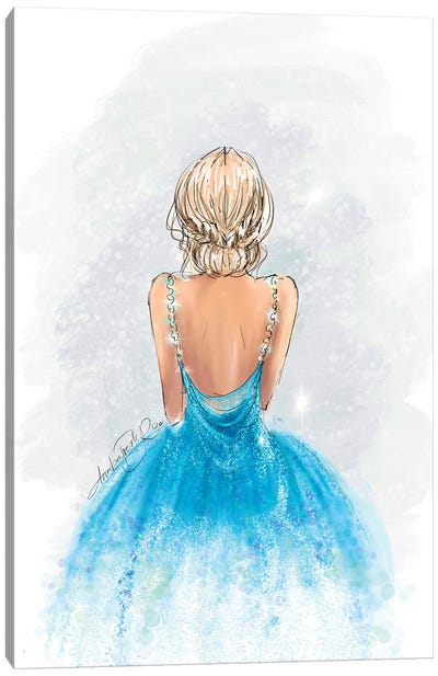 Cinderella Inspired Fashion Art Canvas Art Print - Princes & Princesses