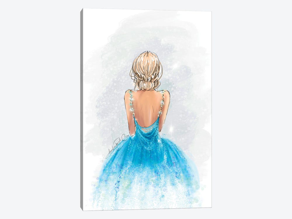 Cinderella Inspired Fashion Art by Anrika Bresler 1-piece Canvas Print