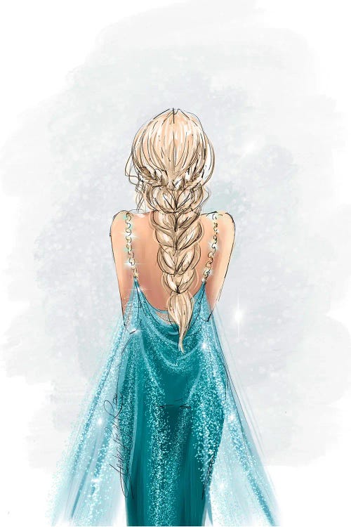 Elsa Inspired Fashion Art - Frozen