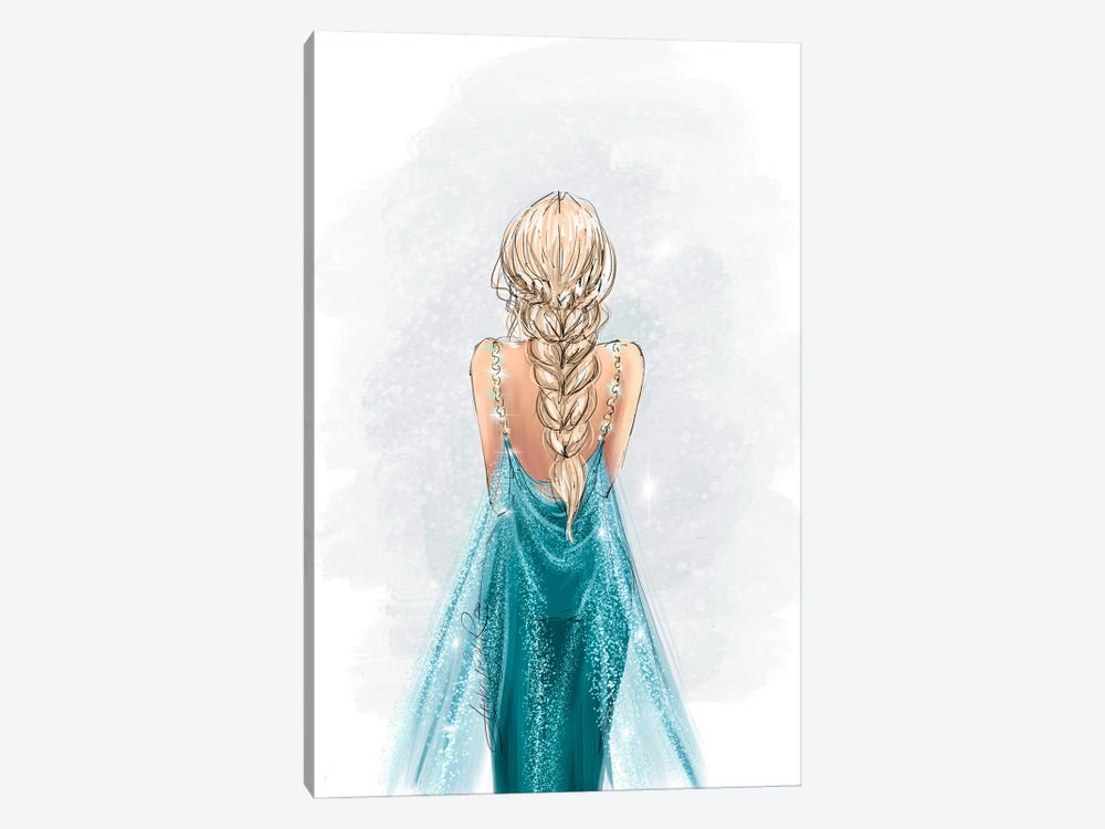 Elsa Inspired Fashion Art - Frozen by Anrika Bresler 1-piece Canvas Artwork