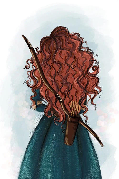 Princess Merida Inspired Fashion Art