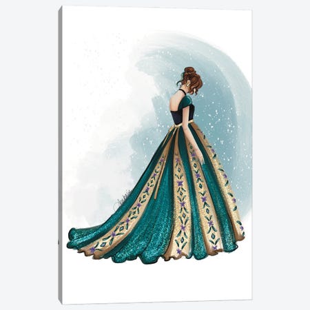 Happily Ever After Princess Anna Canvas Print #ANX30} by Anrika Bresler Canvas Art Print
