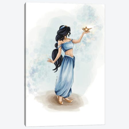 Happily Ever After Princess Jasmine Canvas Print #ANX31} by Anrika Bresler Art Print