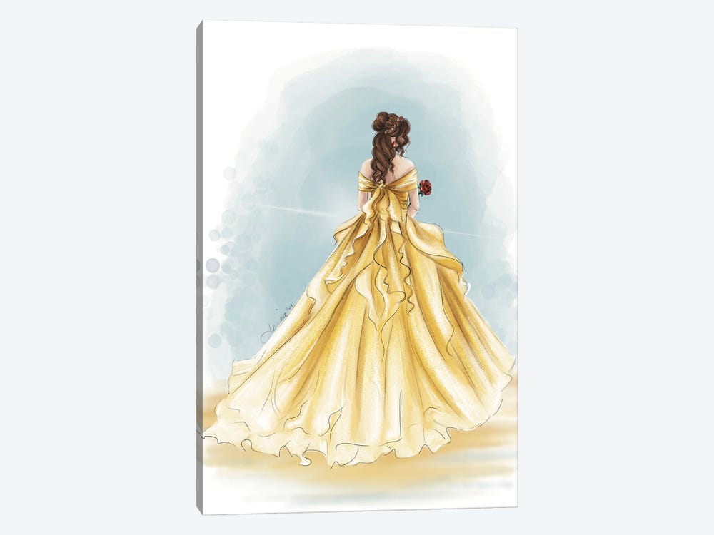 Happily Ever After Princess Belle by Anrika Bresler 1-piece Canvas Art