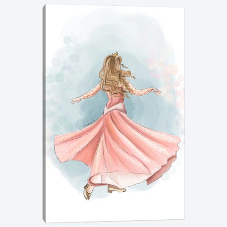 Happily Ever After Princess Aurora Canvas Print #ANX33} by Anrika Bresler Art Print