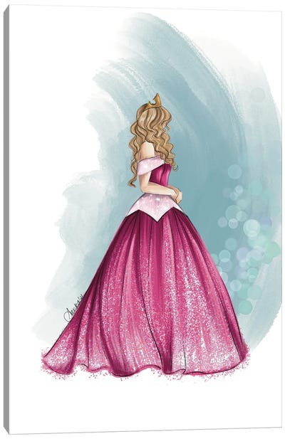 The Sleeping Beauty - Princess Aurora Canvas Art Print - Anrika Bresler