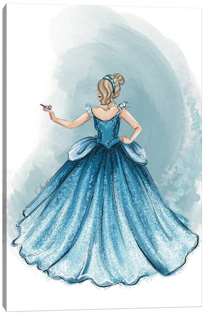 Happily Ever After Princess Cinderella Canvas Art Print - Anrika Bresler