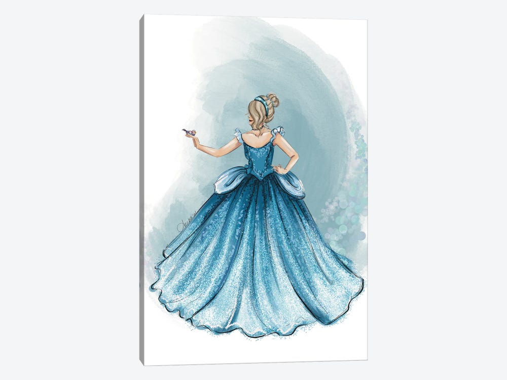 Happily Ever After Princess Cinderella by Anrika Bresler 1-piece Canvas Art Print