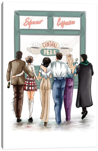 Central Perk - Friends show Canvas Art Print - Anrika Bresler