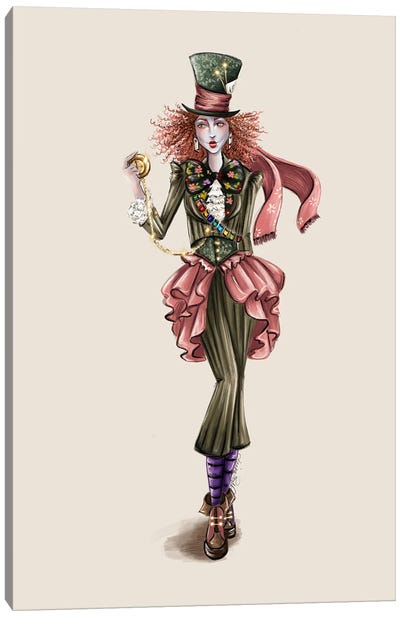 The Mad Hatter - Alice In Wonderland Canvas Art Print - Anrika Bresler