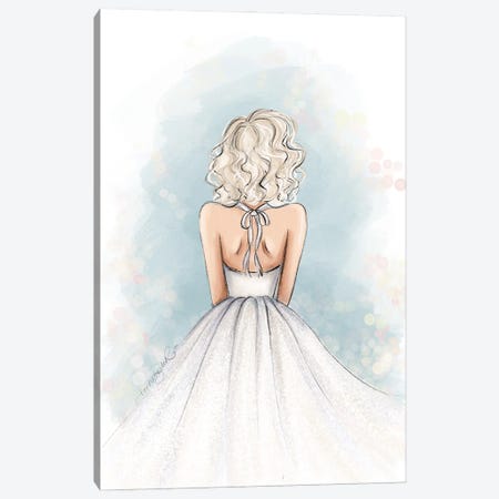 Marilyn Monroe - White Dress Canvas Print #ANX6} by Anrika Bresler Canvas Artwork