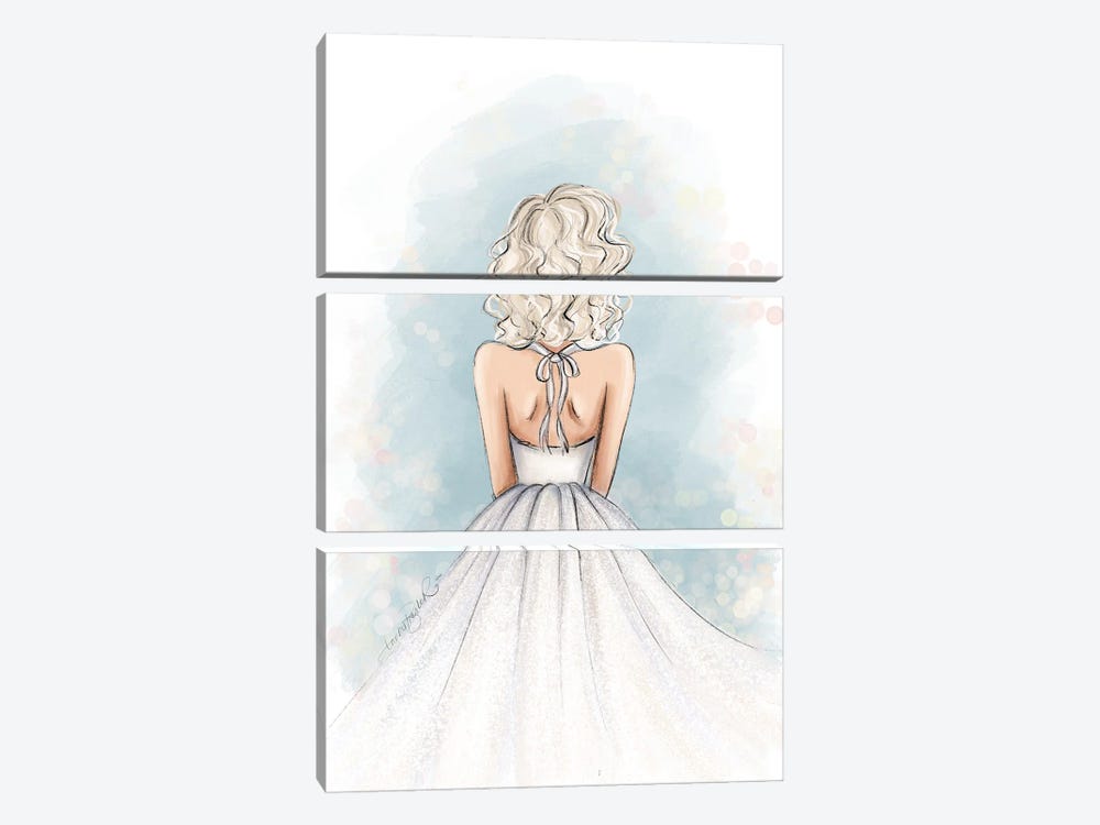 Marilyn Monroe - White Dress by Anrika Bresler 3-piece Canvas Art