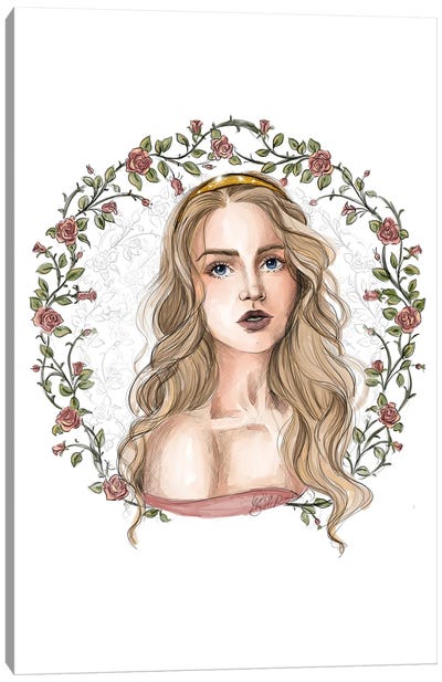 Princess Aurora Inspired Portrait Canvas Art Print - Anrika Bresler