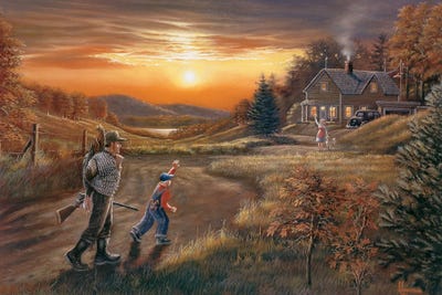 Home From The Hunt Turkey Hunters by Anderson Art canvas print