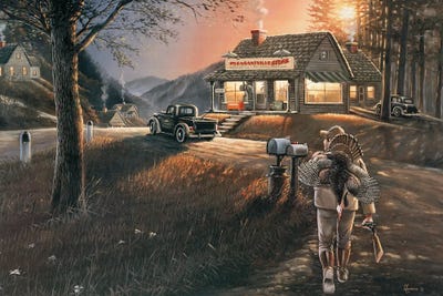 Pleasant Memories Turkey Hunter by Anderson Art framed wall art