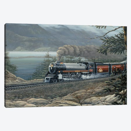 The Royal Hudson Train Canvas Print #AOA31} by Anderson Art Canvas Art Print