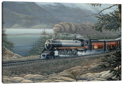 The Royal Hudson Train Canvas Art Print - Train Art