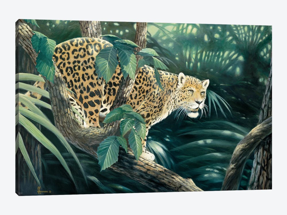 Vantage Point Jaguar by Anderson Art 1-piece Canvas Wall Art