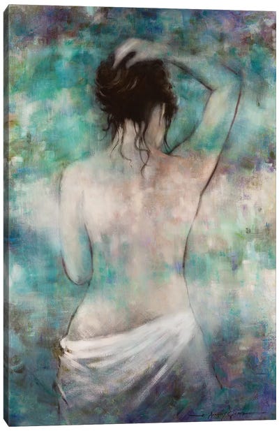 Morning Repose Canvas Art Print - Bathroom Nudes Art