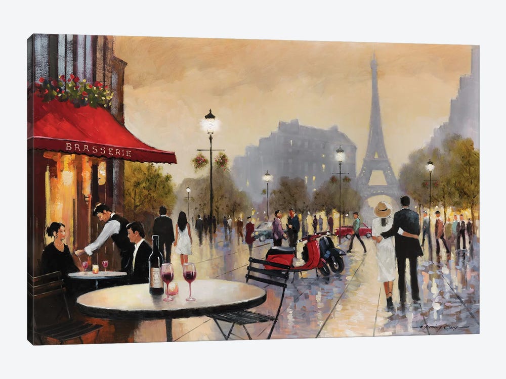 Paris Stroll by E. Anthony Orme 1-piece Art Print