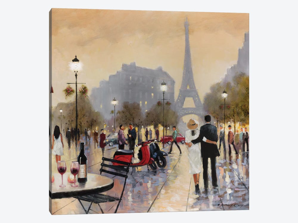 Paris Twilight by E. Anthony Orme 1-piece Canvas Wall Art