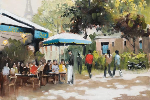E. Anthony Orme: Paris Teal I by E. Anthony Orme