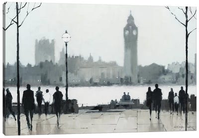 Morning London Canvas Art Print - United Kingdom Art